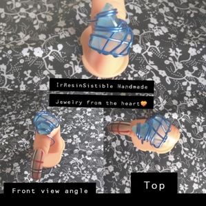 Blue paradise 💠 Sea glass Ring